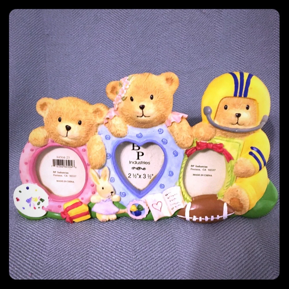 Colorful Three Bears picture frame